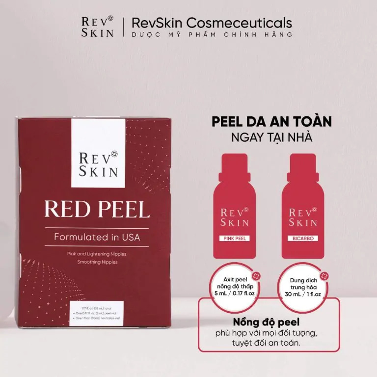 Bộ sản phẩm peel da nám tàn nhang - RevSkin Red Peel 